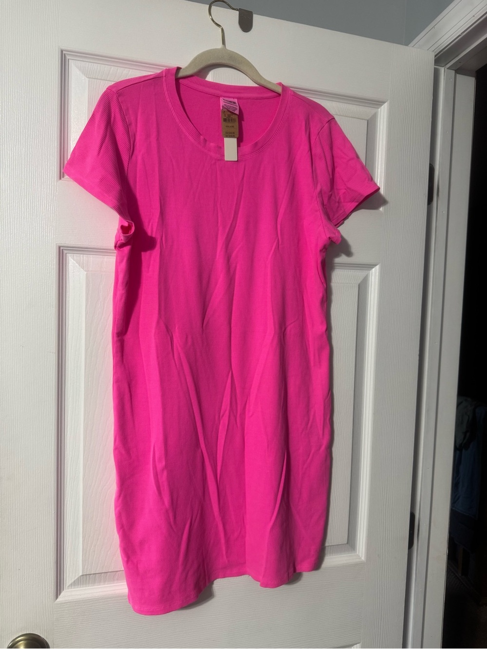 Victoria's Secret NWT Women’s Mini T-Shirt Dress in Hot Pink XXL